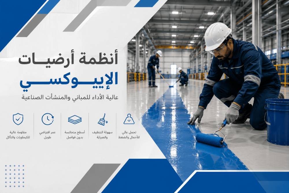 أنظمة أرضيات الإيبوكسي عالية الأداء للمباني والمنشآت الصناعية ت