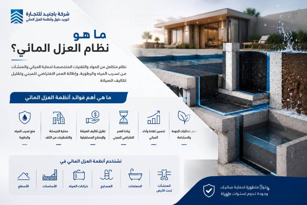 ما هي اهم فوائد أنظمة العزل المائي 1